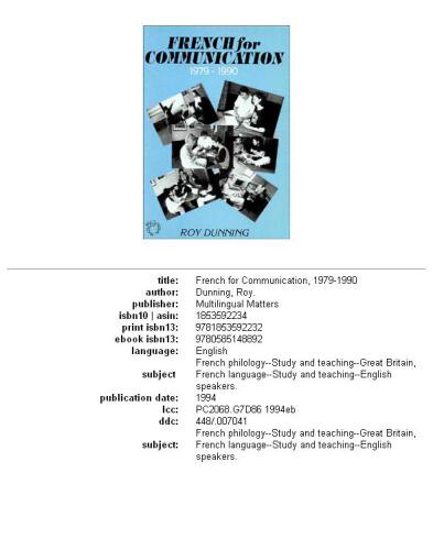 ﻿فرانسوی برای ارتباطات، 1979-1990