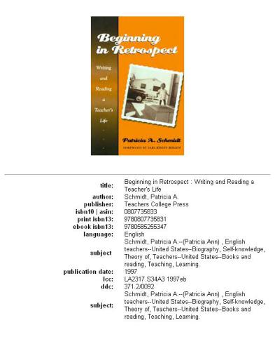 ﻿شروع در گذشته نگر: نوشتن و خواندن زندگی یک معلم