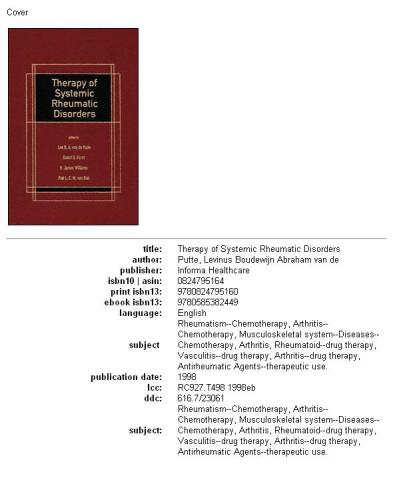 ﻿درمان اختلالات روماتیسمی سیستمیک