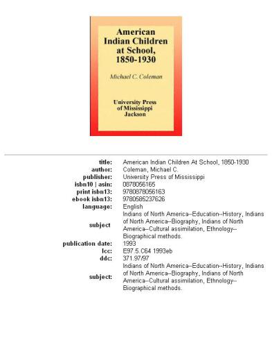 ﻿کودکان سرخپوست آمریکایی در مدرسه، 1850-1930