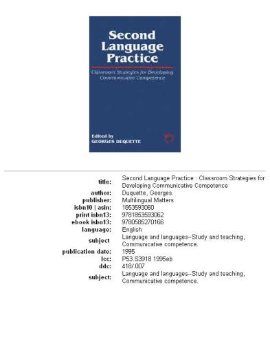 ﻿تمرین زبان دوم: استراتژی های کلاس درس برای توسعه مهارت های ارتباطی
