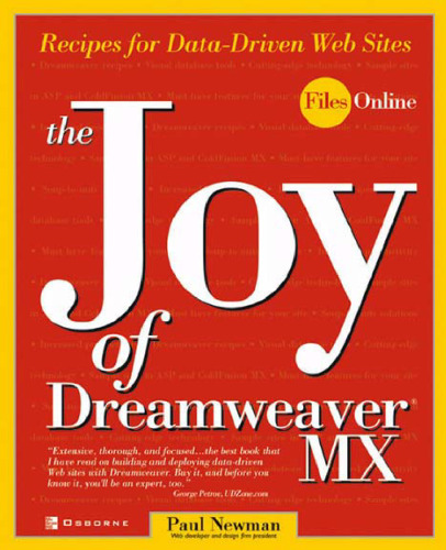 ﻿لذت Dreamweaver MX: دستور العمل هایی برای وب سایت های داده محور