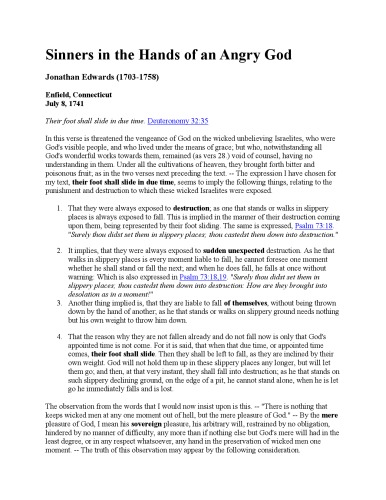 ﻿گناهکاران در دستان خدای خشمگین