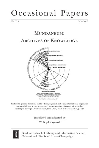 ﻿Mundaneum: Archives of Knowledge