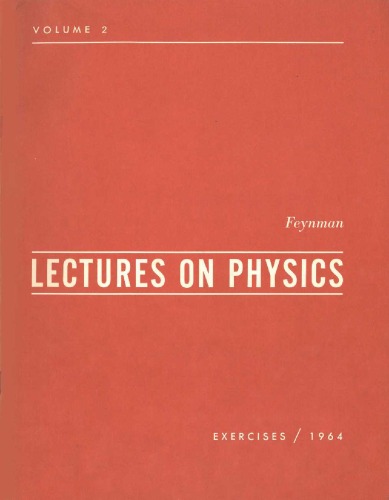 ﻿Feynman Lectures on Physics، Vol. 2 تمرین -1964