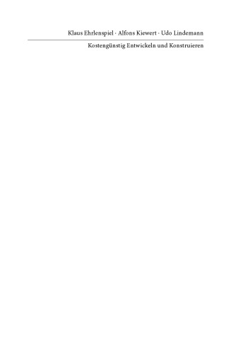 ﻿توسعه و طراحی مقرون به صرفه: مدیریت هزینه در توسعه محصول یکپارچه (کتاب VDI)