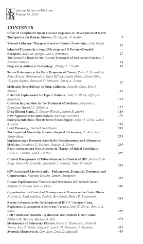 ﻿بررسی سالانه پزشکی جلد 55 2004