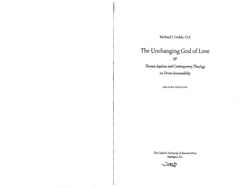 ﻿خدای تغییر ناپذیر عشق: توماس آکویناس و الهیات معاصر در مورد تغییر ناپذیری الهی