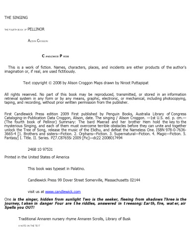 ﻿آواز: کتاب چهارم پلینور