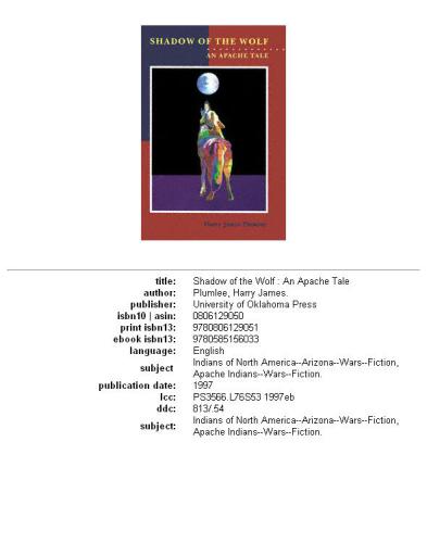 ﻿Shadow of the Wolf: An Apache Tale