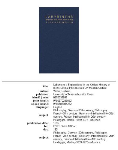 ﻿هزارتوها: کاوش‌هایی در تاریخ انتقادی ایده‌ها (دیدگاه‌های انتقادی فرهنگ مدرن)