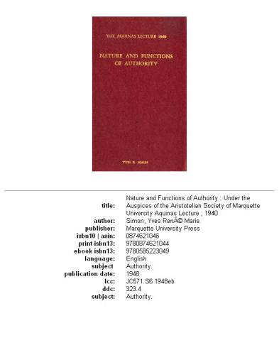 ﻿ماهیت و کارکردهای اقتدار (سخنرانی آکویناس 4)