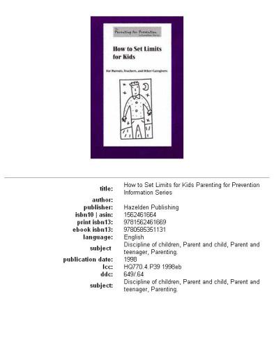 ﻿نحوه تعیین محدودیت برای کودکان: برای والدین، معلمان و سایر مراقبان