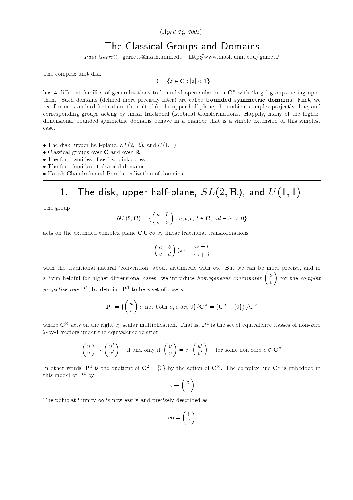 ﻿The Classical Groups and Domains (2005)(en)(12s)