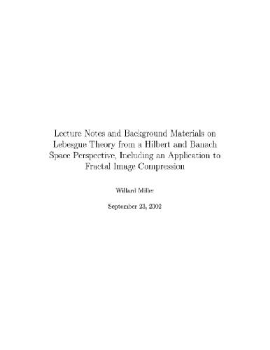 ﻿نظریه لبگ از دیدگاه فضایی هیلبرت و باناخ