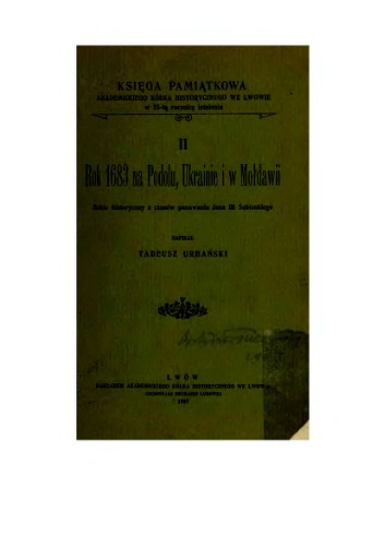 1683 در Podolia ، اوکراین و مولداوی.