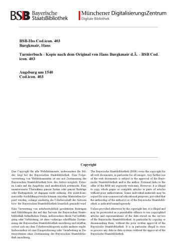 ﻿کتاب مسابقات (کپی از نسخه اصلی توسط هانس بورگکمیر بزرگتر)