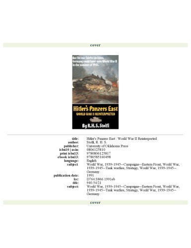 هیتلر پنزرز شرق: جنگ جهانی دوم بازنگری شد