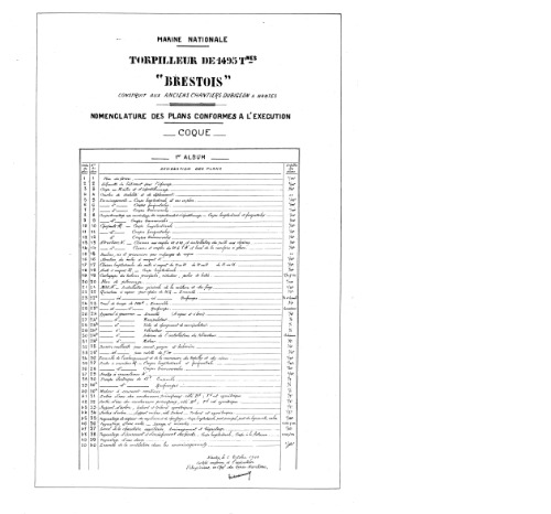 ﻿Чертежи кораблей французского flota BRESTOIS 1927