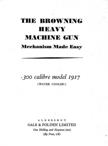 Mechanism Made Machine Clear Easy Machine مدل M173 مدل 1917 ساخته شده است