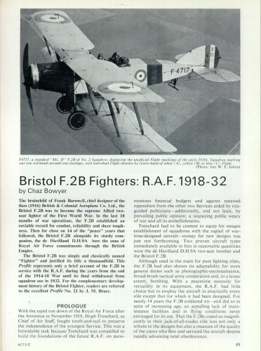 ﻿Bristol F.2B Fighters: R.A.F. 1918-1932