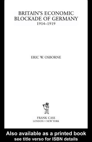 ﻿محاصره اقتصادی بریتانیا از آلمان، 1914-1919
