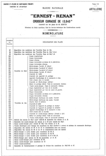﻿Чертежи кораблей французского flota - ارنست رنان 1906