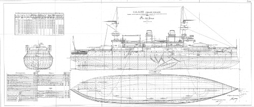 Чертежи кораблей французского флота - GAULOIS 1896
