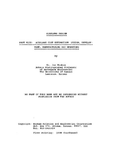 طراحی هواپیما ، vol.8 و erra (1990)