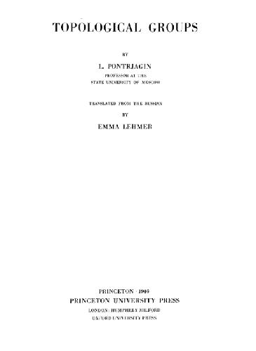 ﻿گروه های توپولوژیکی