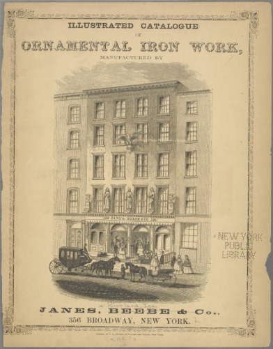 ﻿کاتالوگ مصور آهن کاری های زینتی، ساخت Janes، Beebe amp; شرکت
