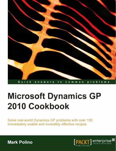 ﻿کتاب آشپزی Microsoft Dynamics GP 2010