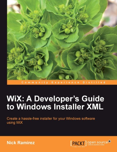 ﻿WiX: راهنمای توسعه دهندگان Windows Installer XML