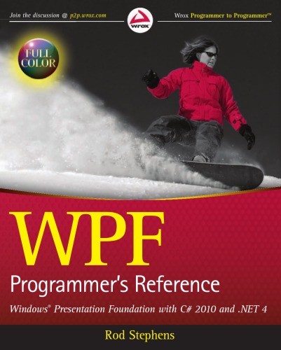 مرجع برنامه نویس WPF: بنیاد ارائه ویندوز با C # 2010 و .NET 4