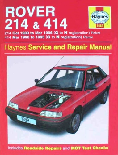 Rover 214 414. راهنمای سرویس تعمیر و تعمیر Haynes.
