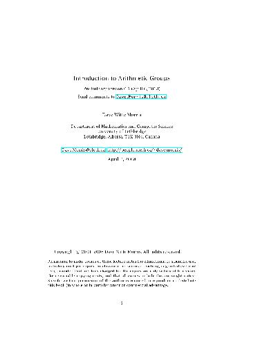 ﻿مقدمه ای بر گروه های حسابی
