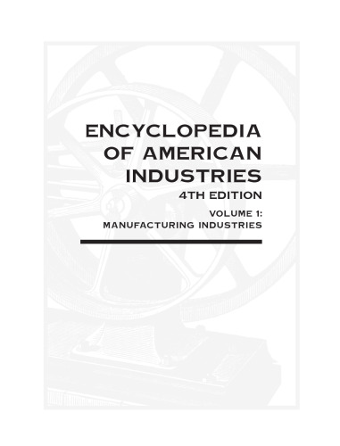 دایره المعارف صنایع آمریکایی دوره 1: صنایع تولیدی. دوره 2: صنایع غیر تولیدی خدمات