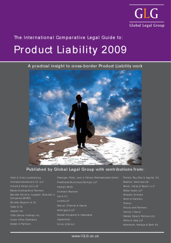 راهنمای بین المللی مقایسه حقوقی برای مسئولیت محصول 2009 (سری بین المللی مقاالت حقوقی)