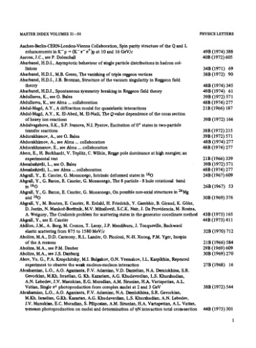 فیزیک نامه ها B جلد 54