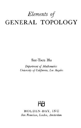 ﻿عناصر توپولوژی عمومی