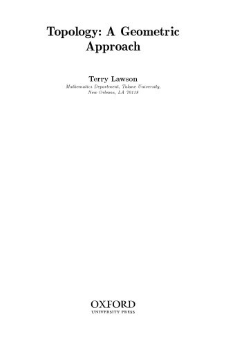 ﻿توپولوژی: یک رویکرد هندسی