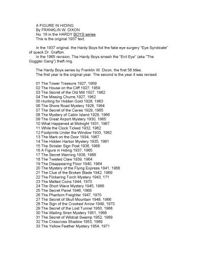 شکل در مخفی کردن (پسران هاردی، سری اصلی، کتاب 16)