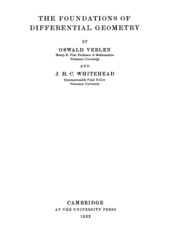 مبانی هندسه دیفرانسیل