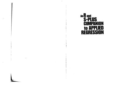 یک همراه R و S-Plus برای رگرسیون کاربردی