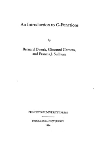 مقدمه ای بر عملکردهای G