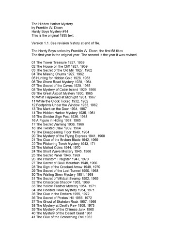 رمز و راز پنهان بندر (پسران هاردی، سری اصلی، کتاب 14)