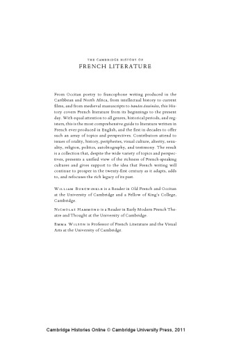 تاریخ کمبریج ادبیات فرانسه