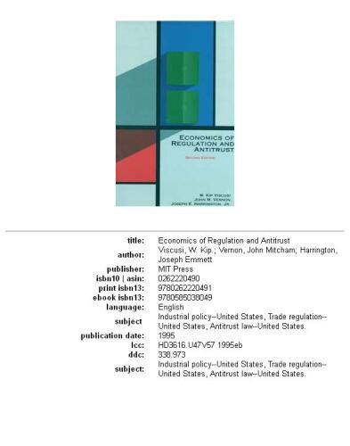 ﻿اقتصاد مقررات و ضد تراست