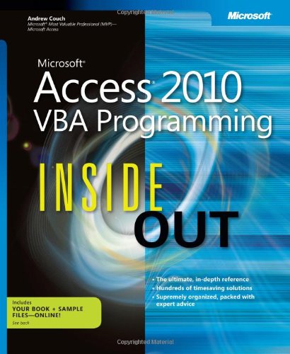 ﻿Microsoft Access 2010 VBA Programming Inside Out