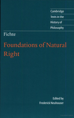 Fichte: مبانی حق طبیعی